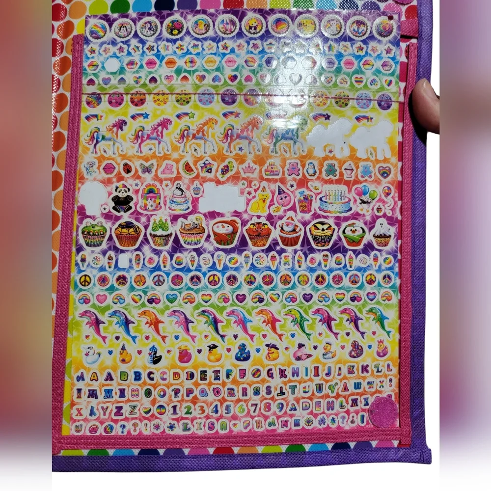 LISA FRANK Tikanni Trifold Portfolio Binder Carrying Case